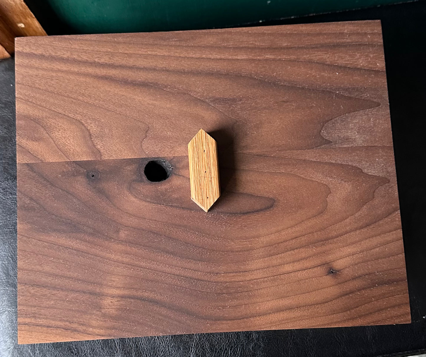 Hickory box/Walnut Lid