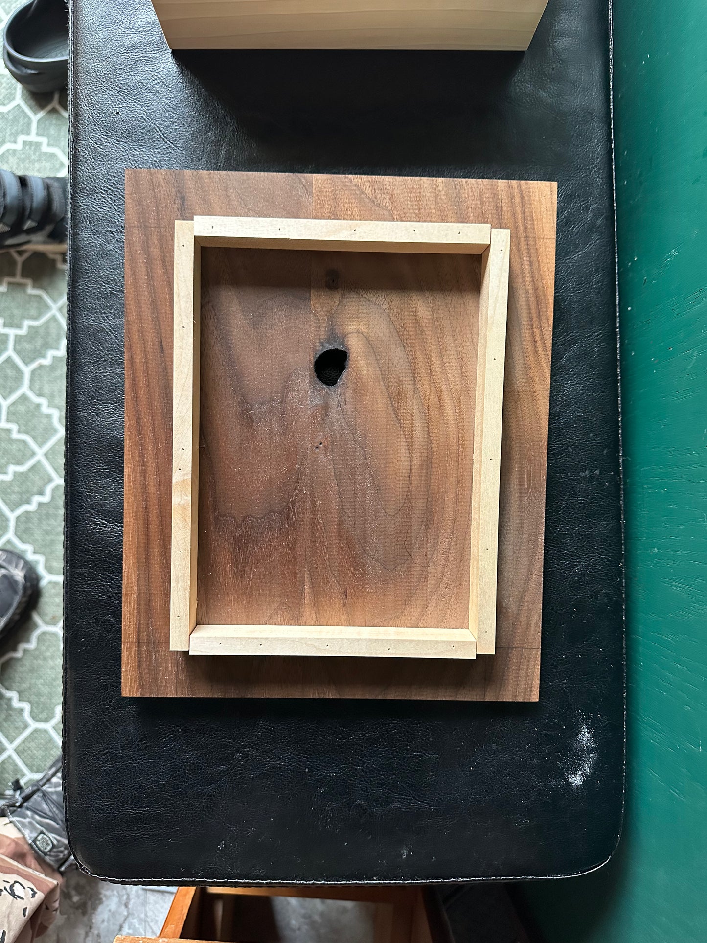 Hickory box/Walnut Lid